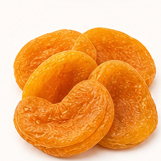 Freeze-dried apricot pieces.