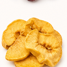 Freeze-dried quince slices.