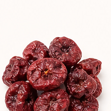 Freeze-dried sour cherry pieces.