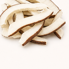 Solar nanodry coconut strips.