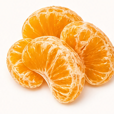 Solar nanodry mandarin segments.