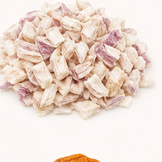 Solar nanodry onion pieces.