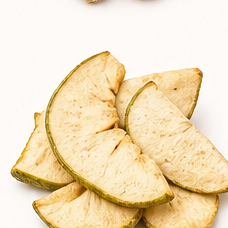 Solar nanodry pear slices.